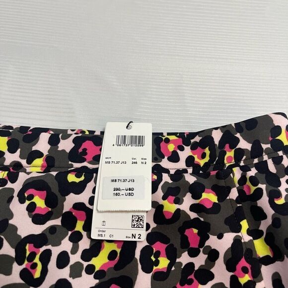 NWT Marc Cain Leopard Skirt Size N2 US 6 New - Picture 3 of 12